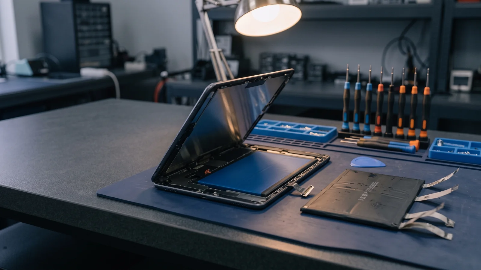 Tablet batarya değişimi tezgâhı